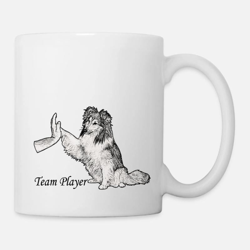 Team player Sheltie2 - Tasse - Weiß