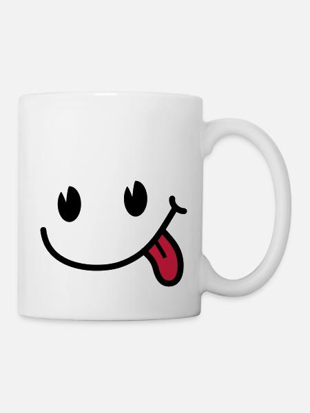 Smiley - Tasse - Weiß