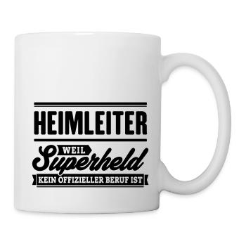 Superheld Heimleiter - Tasse - Weiß - Rechts
