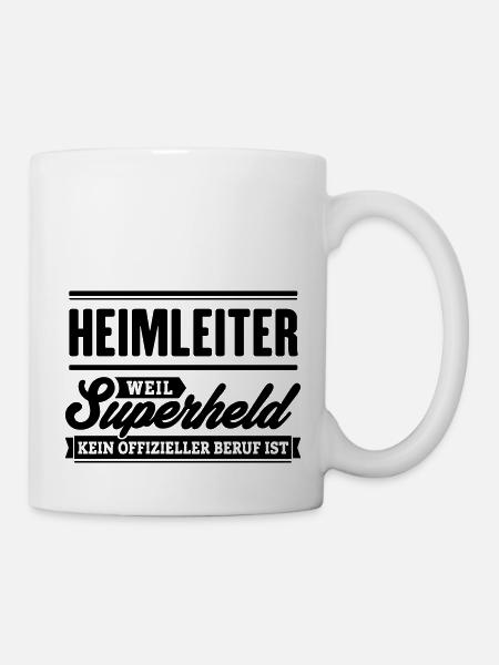 Superheld Heimleiter - Tasse - Weiß