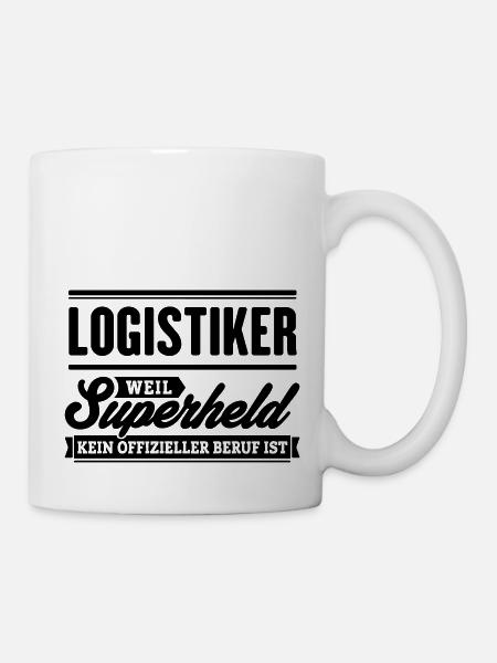 Superheld Logistiker - Tasse - Weiß