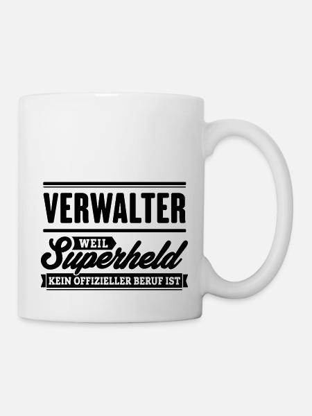 Superheld Verwalter - Tasse - Weiß