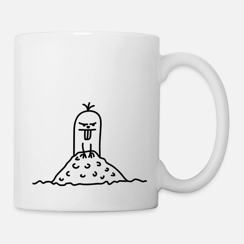 maulwurf_1c - Tasse - Weiß