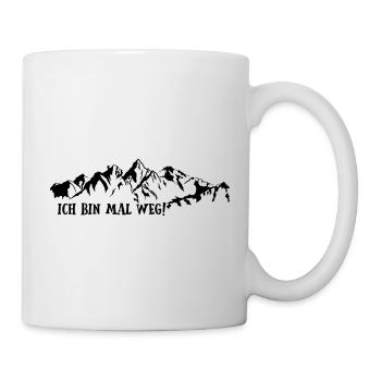 ich bin mal weg - Tasse - Weiß - Rechts