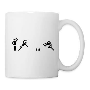 Flunkyball - Tasse - Weiß - Rechts