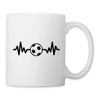 football soccer is life - Mug - white - Right