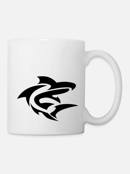 shark shark - Mug - white