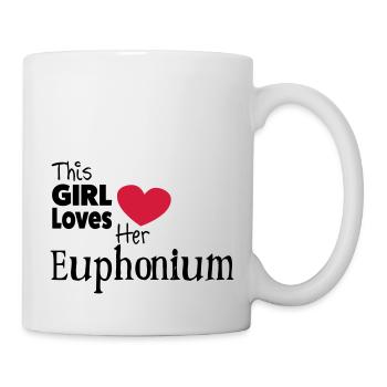 This Girl Loves Her Euphonium - Tasse - Weiß - Rechts