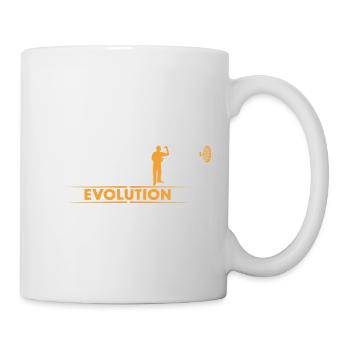 Dart - Evolution - orange/weiss - Tasse - Weiß - Rechts