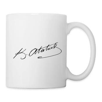 Signature of Mustafa Kemal Atatuerk - Tasse - Weiß - Rechts