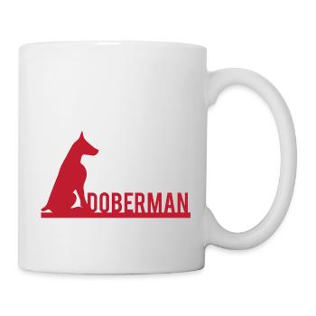 Chien / Doberman: Ne jugez pas mon Doberman - Mug blanc - blanc - Droite
