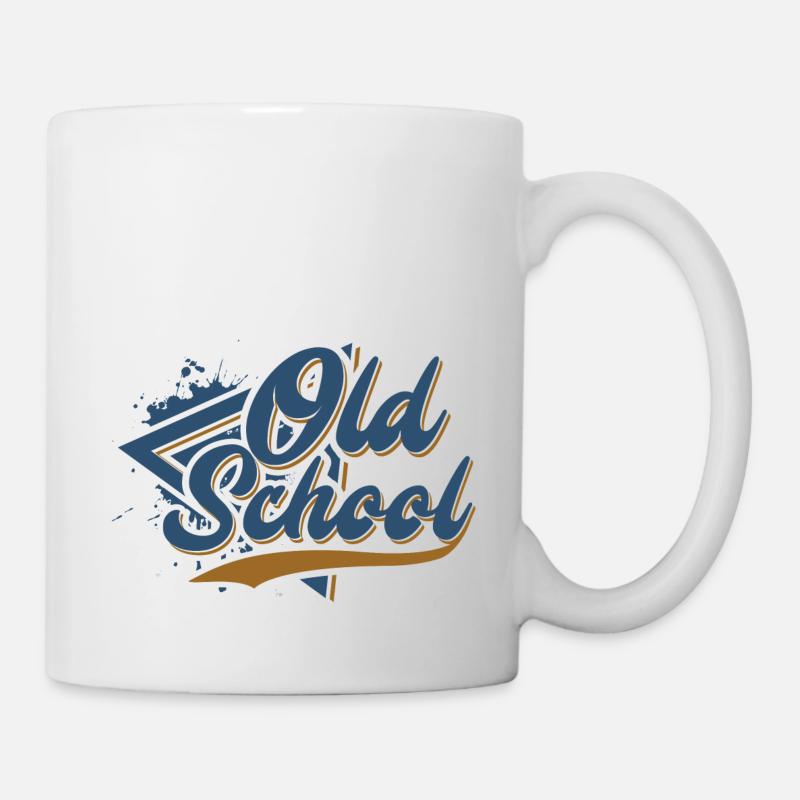 Old School - Tasse - Weiß