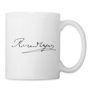 Richard Wagner Unterschrift - Tasse - Weiß - Rechts