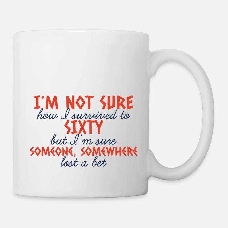 60th Birthday: I'm Not Sure How I Survived To - Mug - white