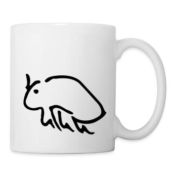 puce - Mug blanc - blanc - Droite