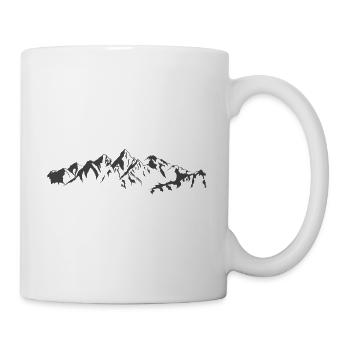 Die Berge - Tasse - Weiß - Rechts