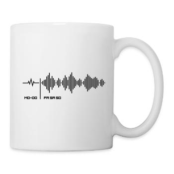 Wochentage - Wochenende Frequenz Party Shirt - Tasse - Weiß - Rechts