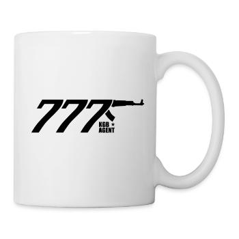 96 KGB AGENT 777 Stern Russland Russia звезда - Tasse - Weiß - Rechts