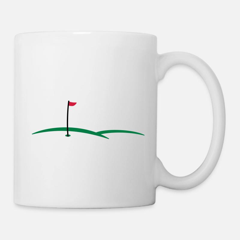 Golfloch 3c - Tasse - Weiß