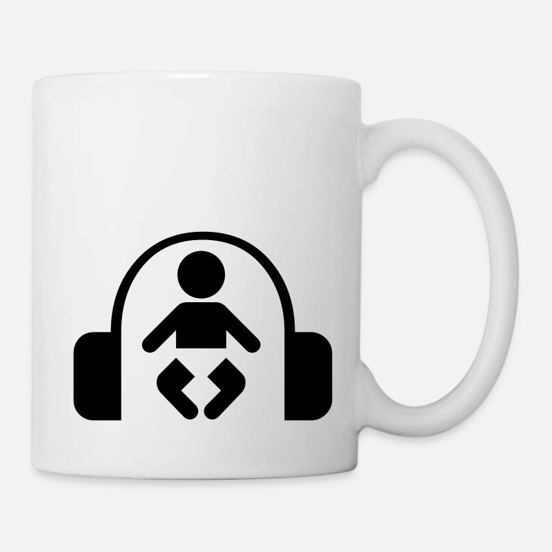 baby headphone music - Mug - white