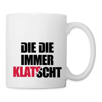 Die immer klatscht Mdma Emma Festival Afterhours - Tasse - Weiß - Rechts