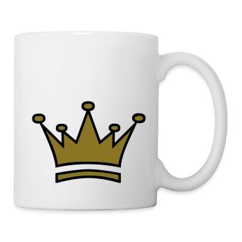 Krone - Tasse - Weiß - Rechts