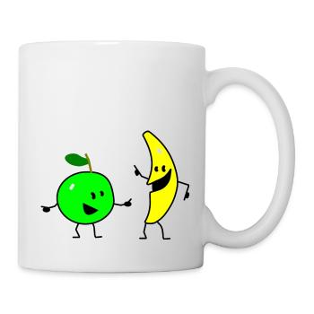 fruit salad three - Tasse - Weiß - Rechts