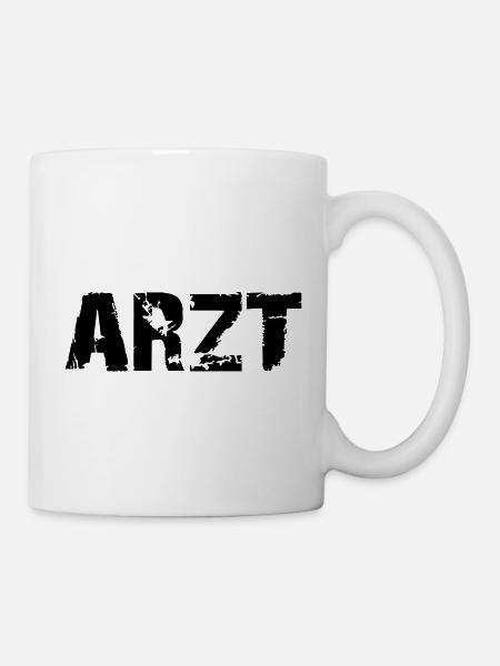arzt_deutsch - Tasse - Weiß