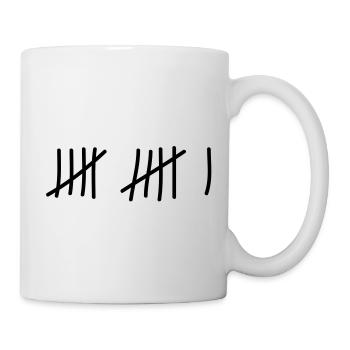 tage_zaehlen_11 - Tasse - Weiß - Rechts