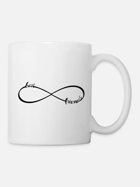 Infinity best friends forever Unendlichkeit Loop 8 - Tasse - Weiß