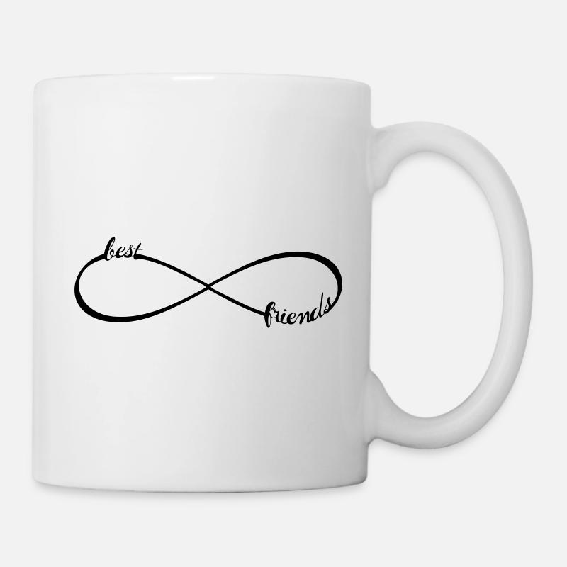 Infinity best friends forever Unendlichkeit Loop 8 - Tasse - Weiß