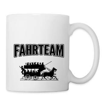 Fahrteam mit Kutsche - Tasse - Weiß - Rechts