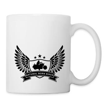 natural_born_biker - Mug blanc - blanc - Droite