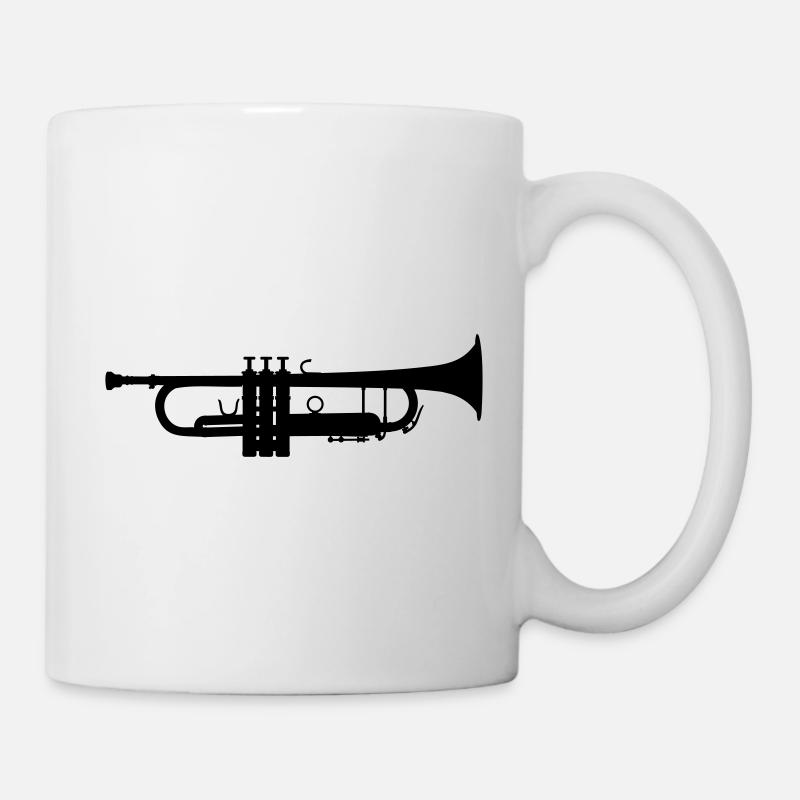 Trompete Vector - Tasse - Weiß