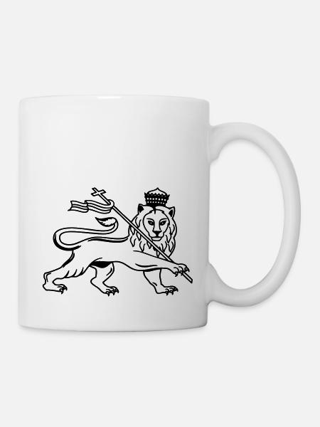 Reggae lion - Tasse - Weiß