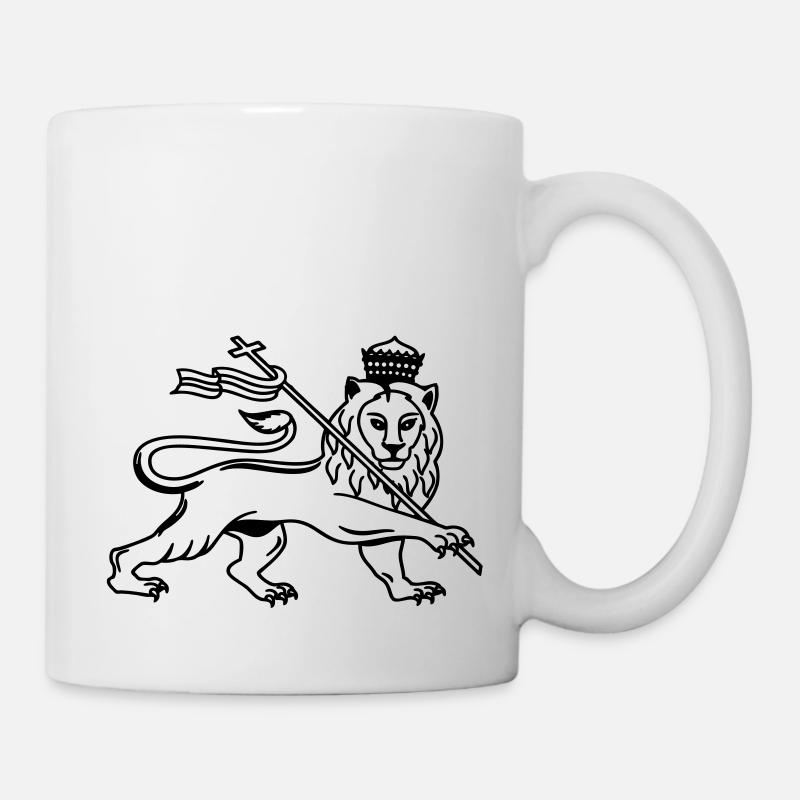 Reggae lion - Tasse - Weiß
