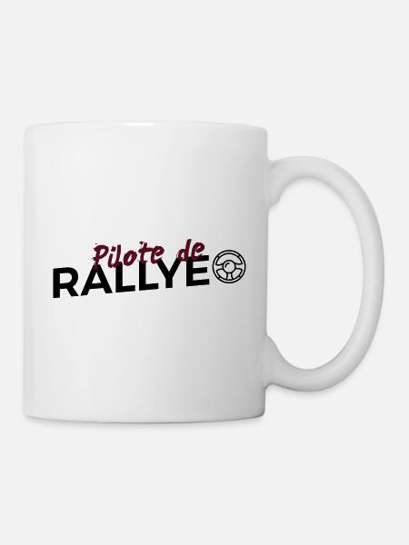 Pilote de Rallye - Mug blanc - blanc