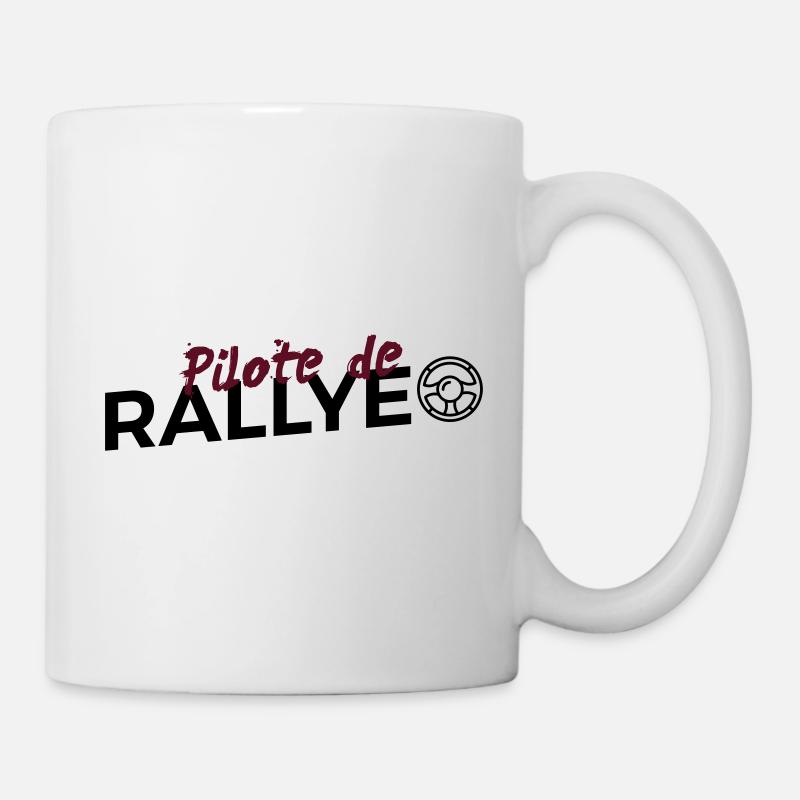 Pilote de Rallye - Mug blanc - blanc