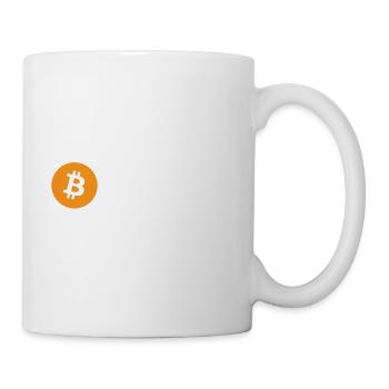 Bitcoin Logo weiß mit großem B (Official) - Tasse - Weiß - Rechts
