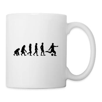 Evolution Fussball - Tasse - Weiß - Rechts