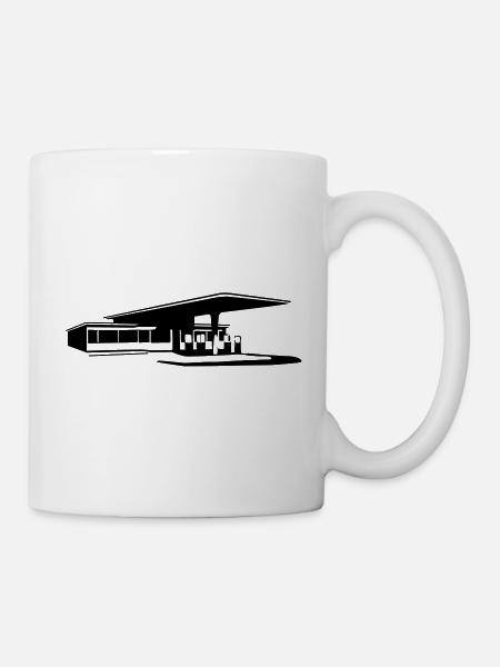 Tankstelle - Tasse - Weiß