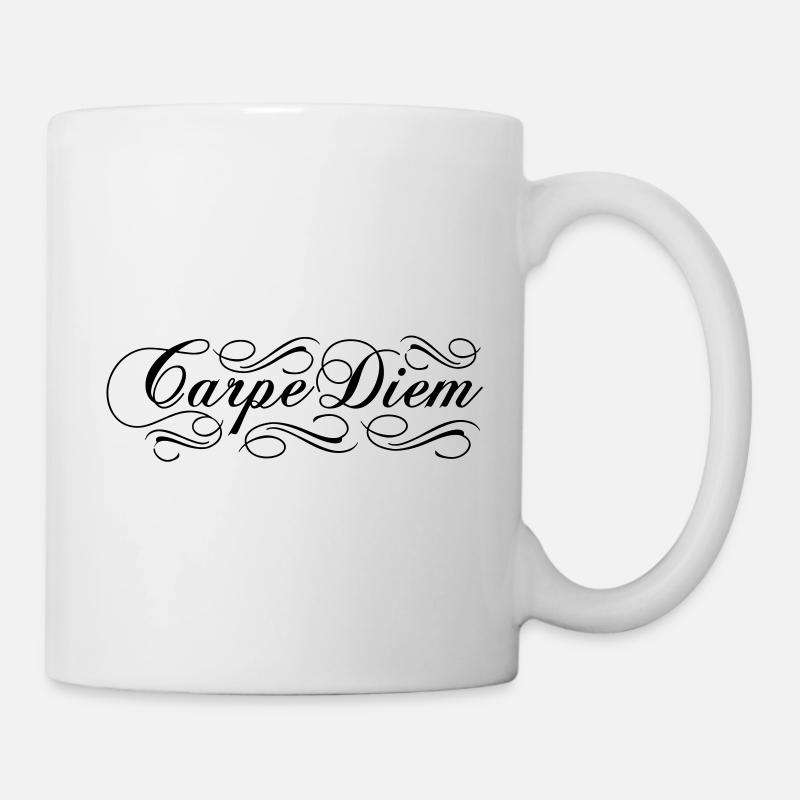 Carpe Diem de - Tasse - Weiß