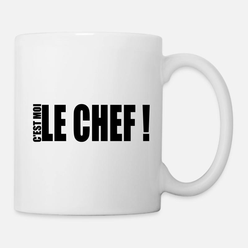 c'est moi le chef ! - Mug blanc - blanc