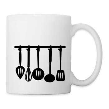 Couverts de cuisine - Mug blanc - blanc - Droite