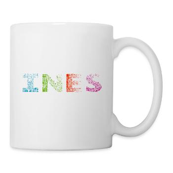 Ines Letter Name - Mug - white - Right