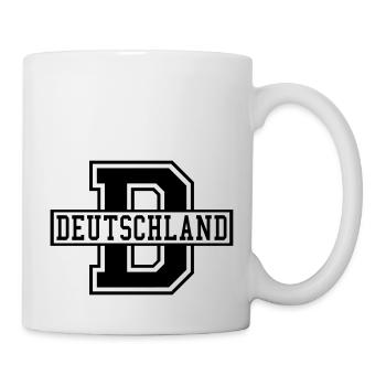 Deutschland D College Style - Tasse - Weiß - Rechts