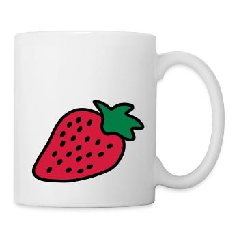 strawberry - Tasse - Weiß - Rechts