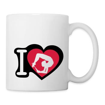 grs love heart heart gymnastique8 - Mug - white - Right