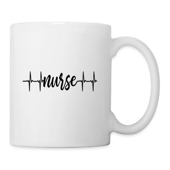 Heart Beat Nurse - Tasse - Weiß - Rechts