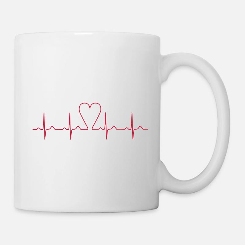 heartbeat - Mug - white